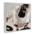 thumbnail image 2 of Stupell Industries Glam Record Dance Stylish DJ White Framed Giclee Art, 20 x 16, by Franklyn Gregory, 2 of 8