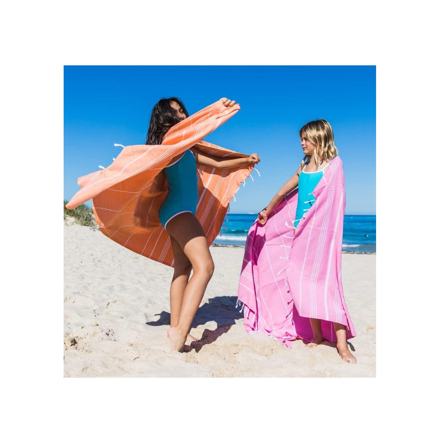 Quexis Beach Towels Oversized 39x71 | Turkish Beach Towel | Quick Dry, Sand Free, Soft, Absorbent, Lightweight, Compact Travel Towel | Large Pool Towels | Turkish Bath Towels Set of 6