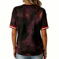 thumbnail image 4 of Halloween Shirts for Women V Neck Casual Funny Pumpkin Ghost Womens Short Sleeve Tops Vintage Party Women's T-Shirts Black S, 4 of 4