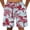 Z160-Red, variant on Men's Swim Trunks Mid-Thigh Lightweight Floral Swim Trunks Quick Dry Patriotic Swimming Trunks with Pockets Upf 50+ Sun Protection Fishing Shorts for Men