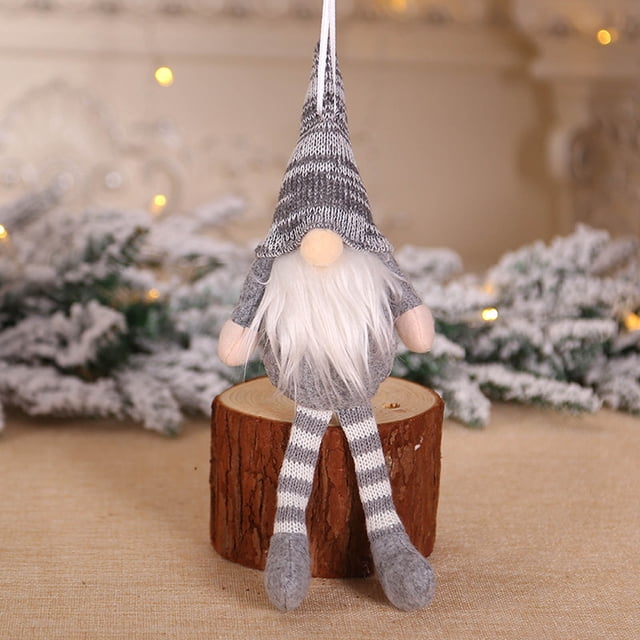 Decoraciones navideñas Postura sentada creativa Bosque Muñeca Muñeca Árbol de Navidad Colgante Mini Muñeca Colgante Wmkox8yii gf5811