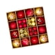 thumbnail image 3 of 44 bolas navideñas para decorar el árbol de Navidad, adornos colgantes para Navidad. Oro Rojo, 3 of 9