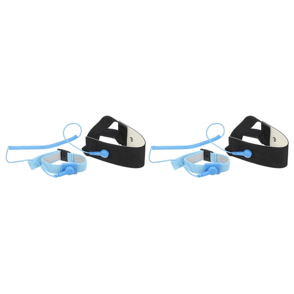 2pcs ESD Anti Static Foot Heel Straps Anti Static Wrist Strap for Protecting Electronics Against Electric Shock Yellow