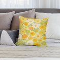 thumbnail image 6 of 2PCS Floral Colorful Flower Pillow Cover Decorative Square Cushion Accent Polyester 18x18 Inch for Sofa Chair, 6 of 7