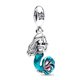 thumbnail image 3 of Disney's The Little Mermaid Collection Fit Original Pandora Charm Bracelets colgante Jewelry Berloque, 3 of 4