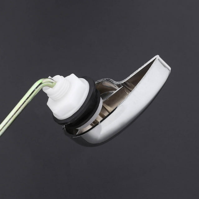 HAMPPLIES Toilet Tank Handle Silver Toilet Flusher Button 1Set