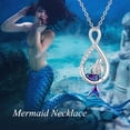 thumbnail image 6 of XATENJE Mermaid Necklace for Women 925 Sterling Silver Infinity Necklace Mermaid Jewelry Gifts, 6 of 6