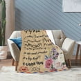thumbnail image 7 of A Letter To My Mom Blanket Gifts For Kids Adults - Lightweight Throw Blanket For Bedroom Living Room Decor Soft Fuzzy Fleece Cozy Plush Bed Couch 40"X30", 7 of 7