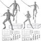thumbnail image 1 of 4 Juegos de Figuras de AccióN de Dibujo Artistas Corporales Modelo de Figura de PVC Modelos de Dibujo Figura de Maniquí de Dibujo, 1 of 7