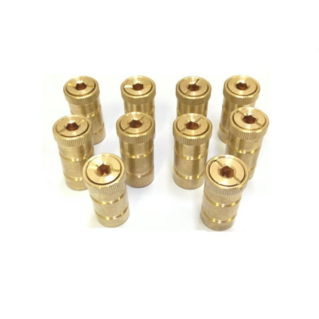 10 Pack Swimming Pool Brass Deck Anchor For Pool Cover Screw In Type For Concrete DecksScrew In Type For Concrete Decks. 1-5/8 Anchor Fits 3/4 Hole. By