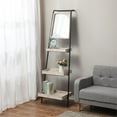 thumbnail image 3 of Luxen Home WHIF767 Metal & Wood Ladder Storage Three-Tier Shelf, 3 of 10