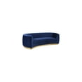thumbnail image 5 of Homestock Retro Renaissance Navy Velvet Sofa, 5 of 10