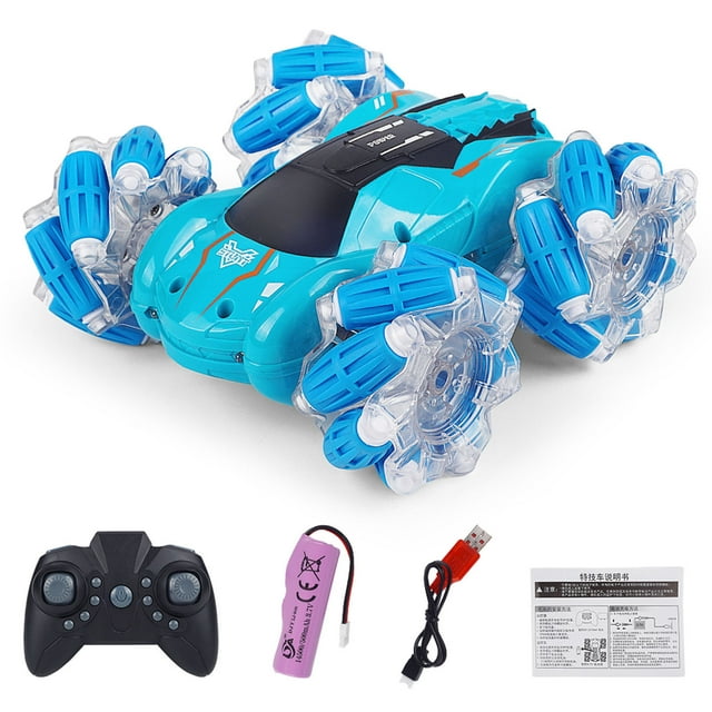 WSBDENLK 2.4G Remote Control Lateral Drift Stunt Car Music 360 Degree Rotation Gifts Children Fall Savings Clearance