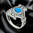 thumbnail image 4 of Sleeping Beauty Turquoise - USA 925 Sterling Silver Ring s.6 Jewelry R-1734 AGR1027_A_6, 4 of 6