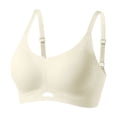 thumbnail image 3 of Bxsruta Wirefree Seamless T Shirt Bra with Adjustable Thin Straps Cut Out Bralette for Daily Wear, 3 of 6
