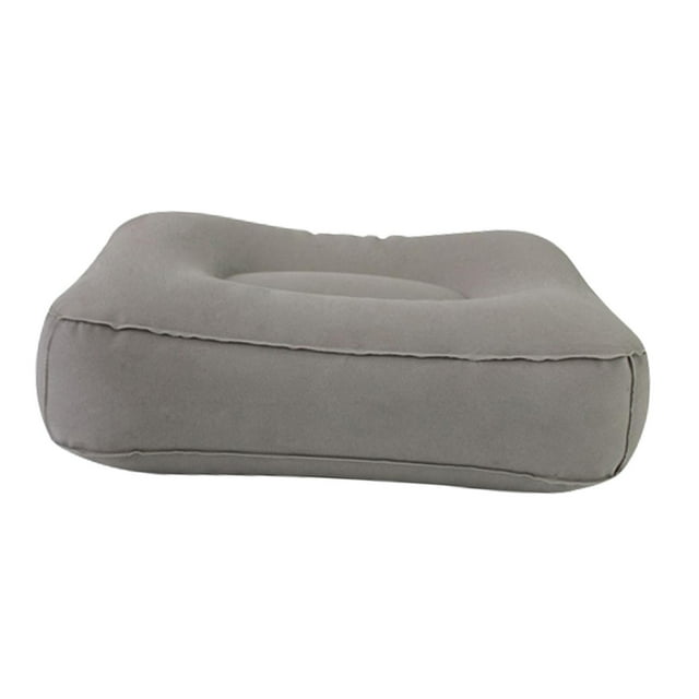 QualitChoice Foot Rest Pillow PVC Inflatable Foot Rest Mat for Home Airplane Cam Mat Gray Gray 42x32x20cm