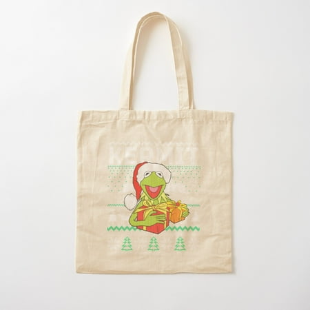 Kermit Christmas Ugly Sweater Cotton Tote Bag Canvas Tote Bag  Family Gift For Mother  Her