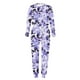 thumbnail image 4 of Puntoco Conjunto de pijama cómodo para mujer, con estampado de letras de invierno, cuello redondo, manga larga, pantalones, ropa informal para el hogar, 4 of 5