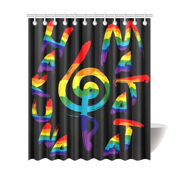 MKHERT Hakuna Matata Polyester Fabric Bathroom Shower Curtain 66x72 inch
