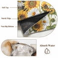 thumbnail image 6 of Entryway Rug 2'x3', Modern Elephants Small Rug for Kitchen Bathroom Door Mat Indoor Entrance, Spring Summer Watercolor Sunflowers Daisy Non-Slip Area Rugs Floor Mats Carpet Front Door Rugs, 6 of 8