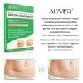 thumbnail image 2 of ALIVER Silicone Scar Sheets, Reusable Scar Removal Strips for Acne, Keloid, Burn, C-Section, Surgical Scar Treatment (4 Sheets, 3" x 1.6", 2 Months Supply) - 2 Pack, 2 of 8