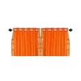 thumbnail image 4 of Lined Ring Top Sari Curtains 60" W X 96" L matching tiebacks- Handcrafted Pumpkin Indian Drapes with Lining, Offering Privacy and Insulation for Living Room/Bedroom/Dining Room, Sold in Pairs, 4 of 6