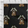 thumbnail image 1 of oneOone Viscose Chiffon Fabric Leaves|Bird & Floral Block Print Sewing Fabric BTY 42 Inch Wide, 1 of 4