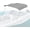 Gray, variant on Seal Skin Covers 3 Bow Bimini Top Replacement Cover, Waterproof Canvas Boat Canopy Without Frame 96" L 73"-78" W Blue Color