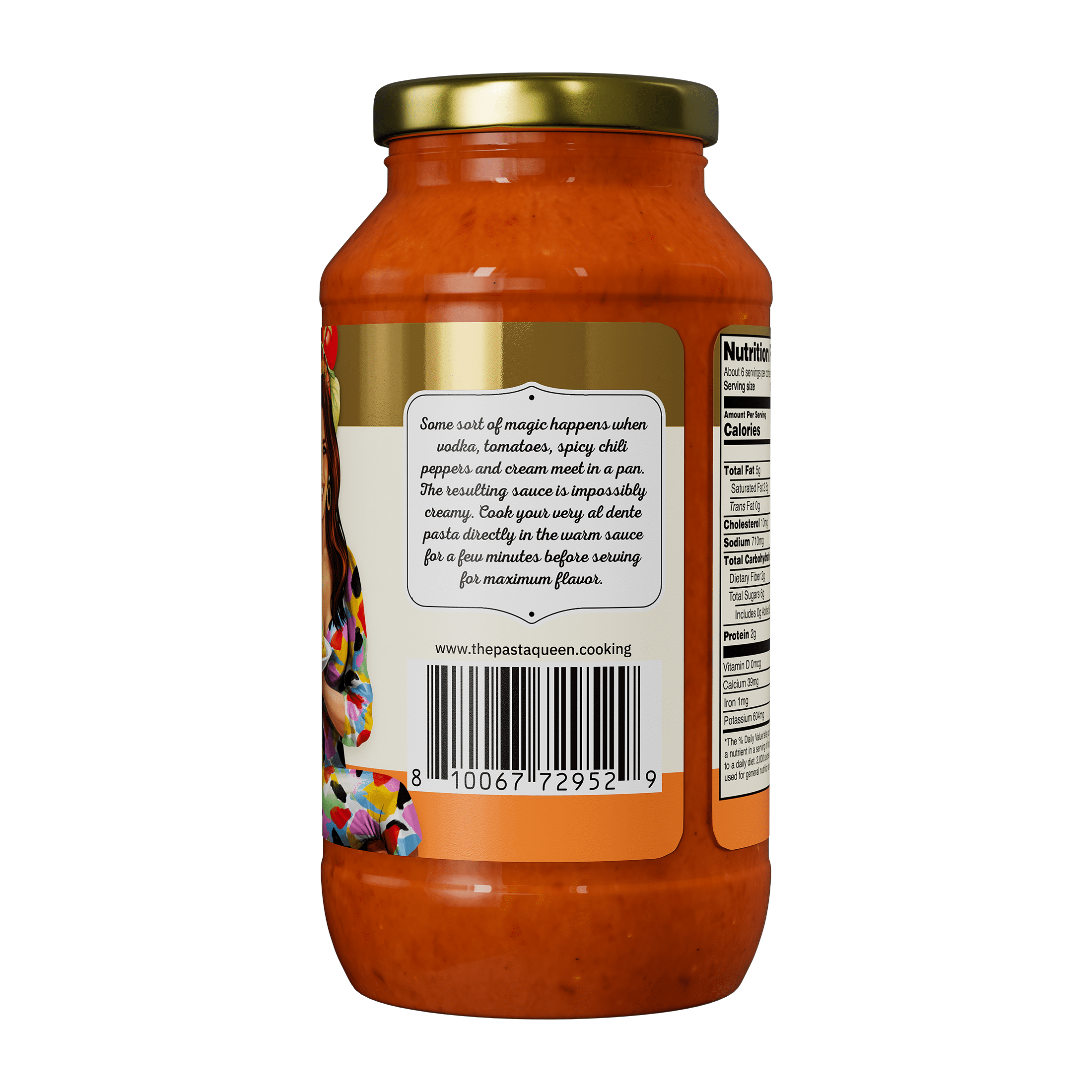 (2 pack) The Pasta Queen Spicy Vodka Sauce, 24 oz Jar