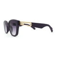 thumbnail image 3 of Womens Slim Rectangle Horn Rim Jewel Metal Hinge Plastic Sunglasses All Purple, 3 of 4