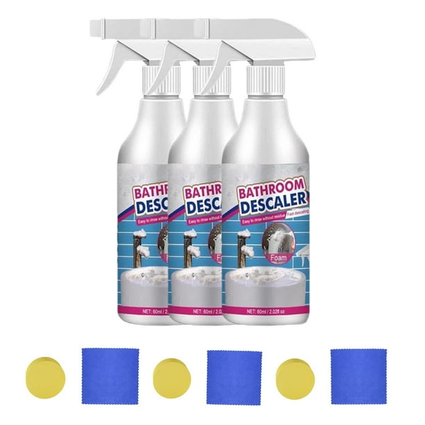 Limpiadores domésticos Limpiador de baño Quitacristales de baño Quitamanchas de grifos de azulejos Limpiador de bañeras Líquido limpiador de 60 ml