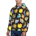 thumbnail image 2 of KLL Cartoon Bird Owl Print Mens Hoodie Long Sleeve Casual Pullover Hooded Sweatshirt Fashion Drawstring Hoodies with Pocket-Large, 2 of 6