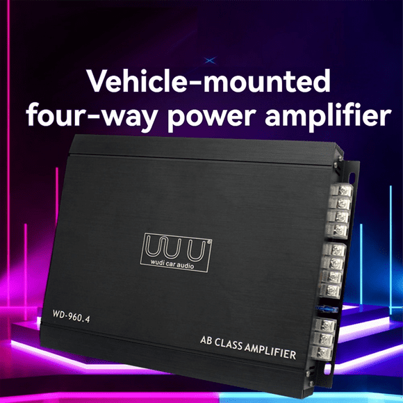 4 Channel Car Amplifier Audio Stereo AB Class Amplifier HiFi Car Power Amplifier