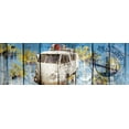 thumbnail image 2 of Sola, Bresso 32x13 White Modern Wood Framed Museum Art Print Titled - The beach van, 2 of 4