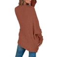 thumbnail image 5 of Oversized Open Front Female Casual Loose Knit Cardigan, 5 of 5