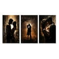 thumbnail image 2 of Designart "Celestial Union of the Wedding Couple III" Romantic Wall Art Set Of 3 - Black Romantic Landscape Canvas Set For Living Room Decor, 2 of 7