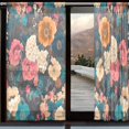 thumbnail image 2 of YAZAOO Curtains 110/118 Inch Long French Curtains Intricate Floral Symphony Print For Farmhouse Bedroom Curtains Window Curtain Set 2, 2 of 4