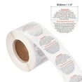thumbnail image 2 of Uxcell 1.5 Inch Candle Warning Labels 500 Pieces, 1 Roll, 2 of 4