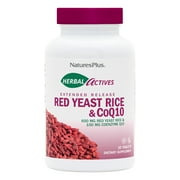 Nature's Plus Herbal Actives Red Yeast Rice 600 mg/CoQ10 100 mg Extended Release Tablets 30 Tablet