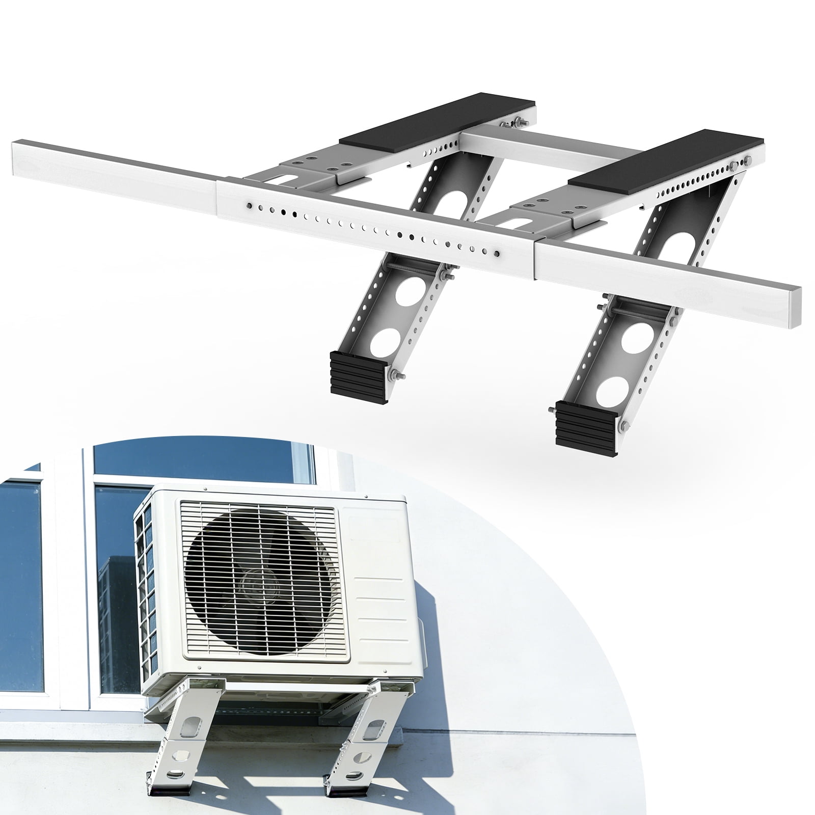 Ktaxon Window Air Conditioner Support Bracket, Universal AC Mount, No Drilling, Fits Single Or Double Hung Windows