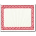 thumbnail image 1 of Red Border Blank Certificate Paper - Bulk 500 Pack - 8.5" x 11" Certificates for Printer Awards, 1 of 2