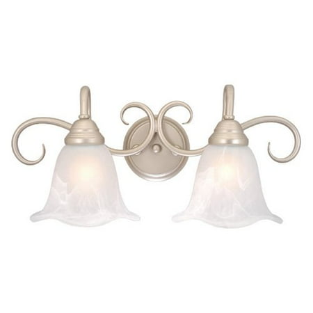 Bella Collection Two Light Vanity - Vaxcel Lighting Bella BL-VLD002BN 2 Light Bathroom Vanity Light