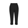 thumbnail image 5 of Miqool Women's Plus Size Dressy Capris High Waisted Slim Fit Stretch Business Casual Work Pants Cropped Trousers with Pockets, 5 of 6