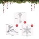 thumbnail image 2 of Conjunto de adornos navideños, gotas de carámbano transparentes colgantes decoraciones para árboles de Navidad colgantes para fiesta de Año Nuevo de Navidad, 2 of 5