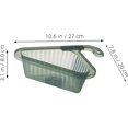 thumbnail image 2 of 2 piezas Canastilla para Desperdicios de Fregadero Escurridor Triangular para Cocina con Diseño Colador de Malla Bandeja Plástica Colgante para Organización y Ahorro de Espacio, 2 of 4
