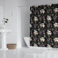 thumbnail image 2 of Waterproof Space Sci-Fi Shower Curtain 72x72 Inch Polyester Unique Black and White Floral Modern Shower Curtain for Bathroom Hotel Home Bathtub Accessories Decor with 12 Plastic Hooks, 2 of 6