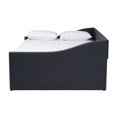 thumbnail image 3 of Baxton Studio Haylie Modern and Contemporary Dark Grey Fabric Upholstered Full Size Daybed, 3 of 6