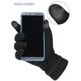 thumbnail image 4 of Gustave 2 Pairs Winter Warm Gloves for Women Touchscreen Texting Gloves Cold Weather Thick Fleece Lined Thermal Glove with Bow "Pink", 4 of 7