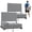 Gray, variant on Sekey Stadium Seats with Back Support - Padded Portable Bleacher Seat with Handle Shoulder Strap - Wide Bleacher Chair with Back and Cushion for Sports & Outdoor Events
