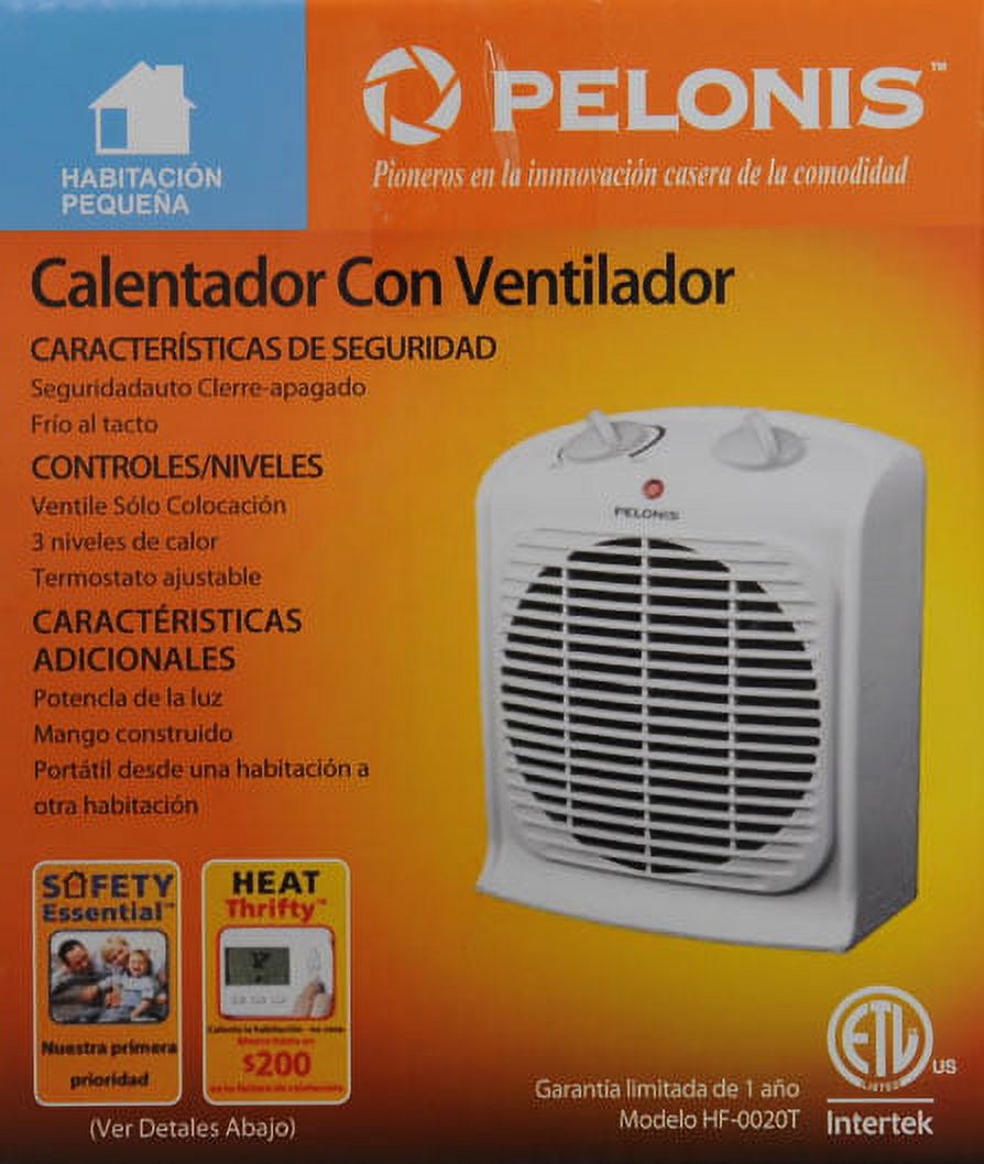 Pelonis Fan-Forced Heater with Thermostat - image 5 of 6